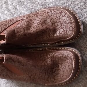 Alegria Brown Ankle Booties